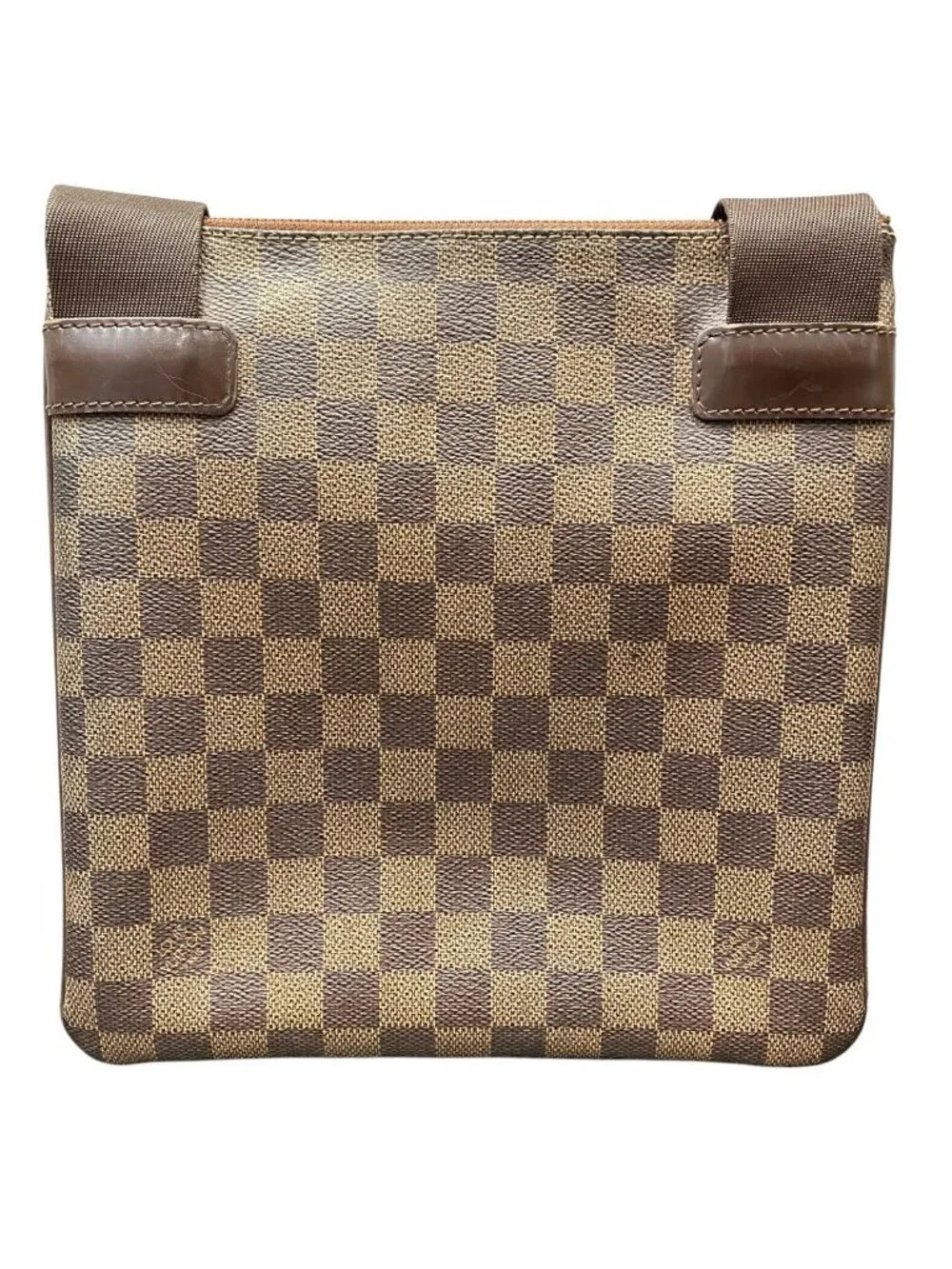 Louis Vuitton Pochette Melville Damier Ebene Shoulder Bag Canvas